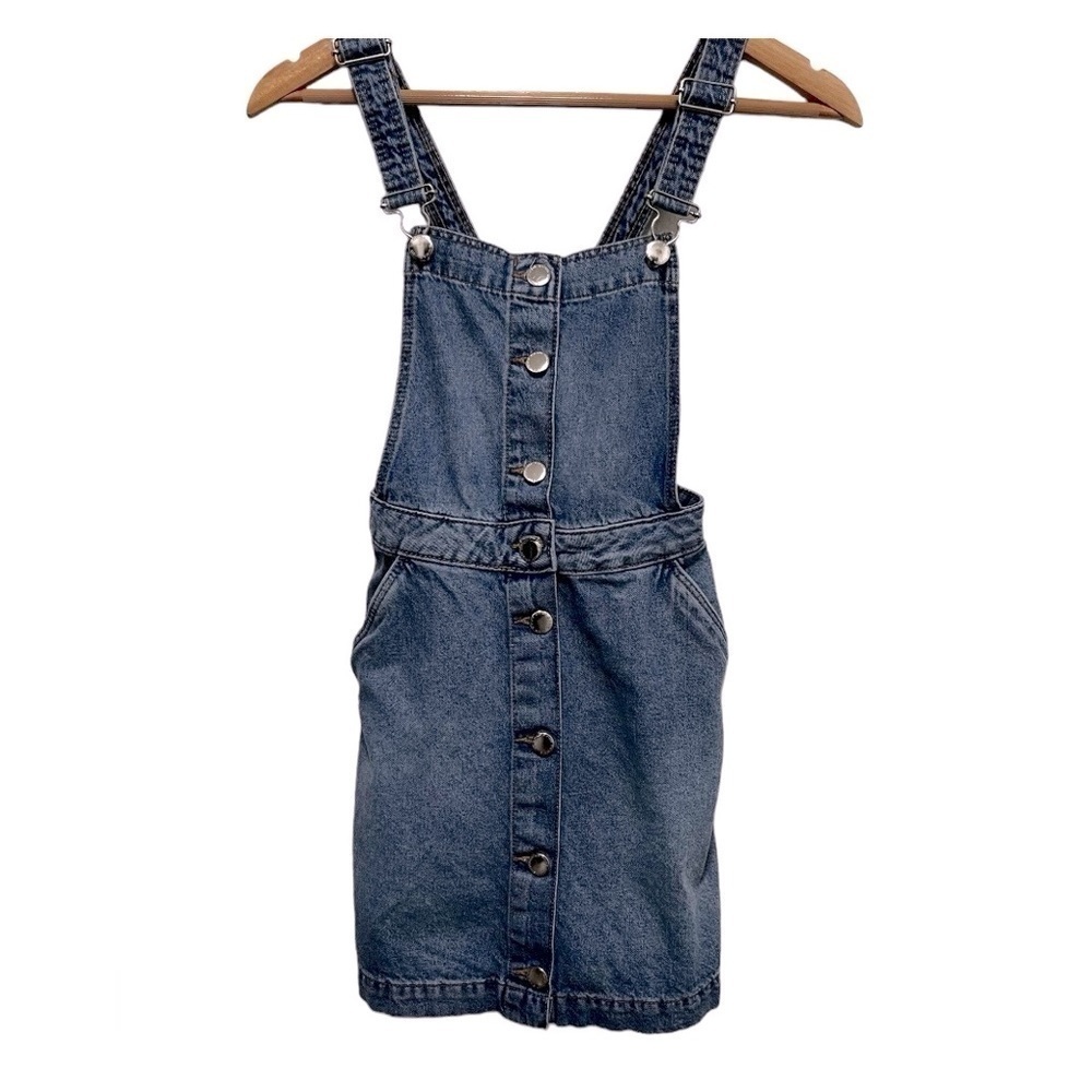 H&M Divided Denim Overall Dress Size 2